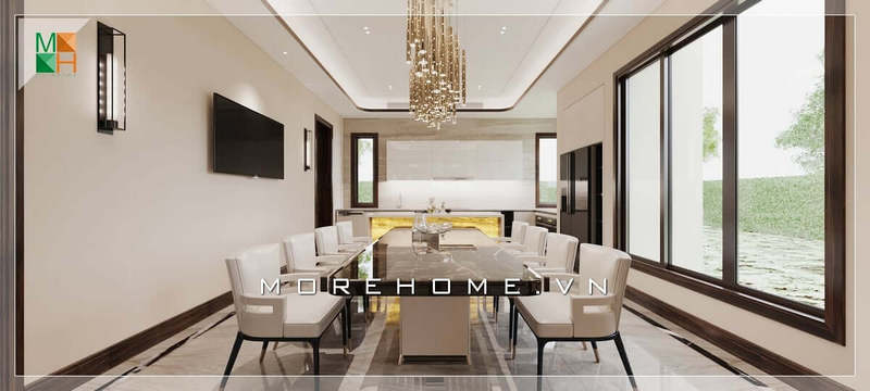 bàn ăn mặt đá cao cấp